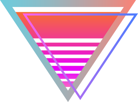 Neon Cyberpunk Triangle