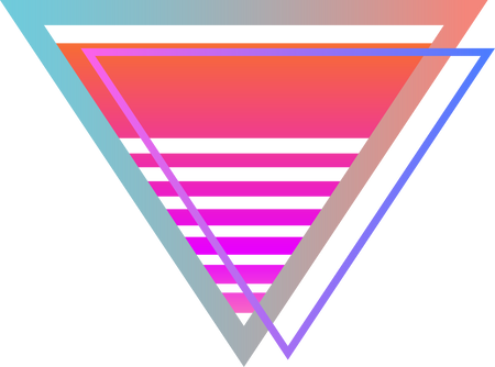 Neon Cyberpunk Triangle