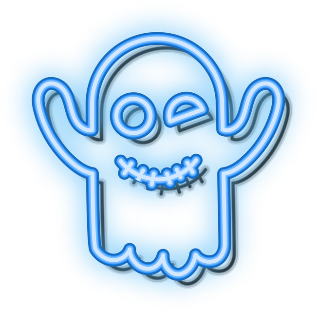 Ghost Halloween Neon Sign