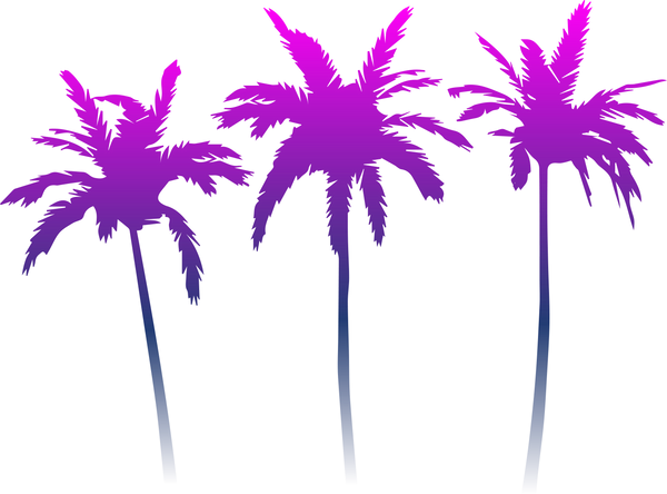 Cyberpunk Palm Trees